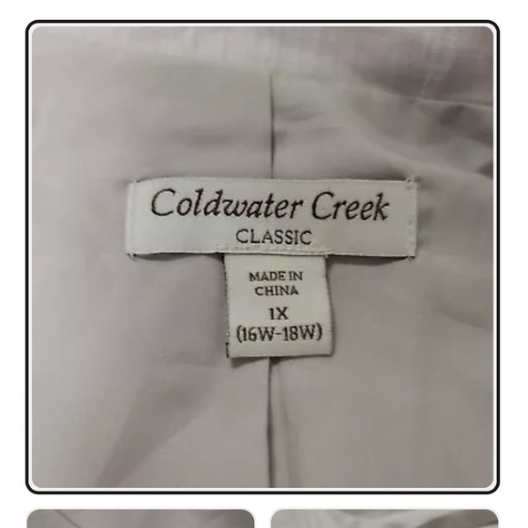 Coldwater Creek Womens Open Front Linen Blazer - Picture 3 of 6